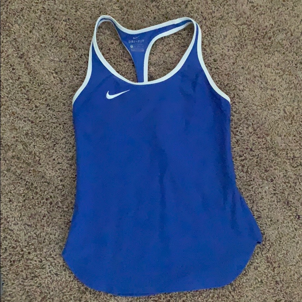 Blue nike tank